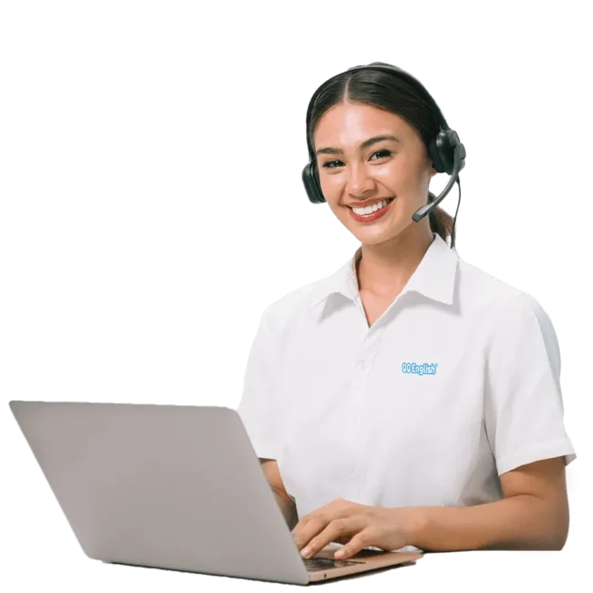 Professor QQEnglish em aula online ao vivo